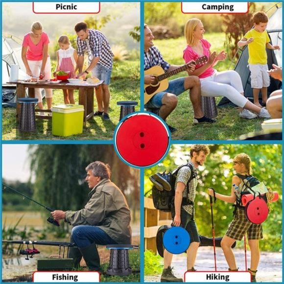 Upgraded Folding Stool Lightweight Yet More Sturdy with Load Capacity 400lbs - Picture 7 of 7